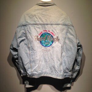 Authentic Hard Rock Cafe Banff Alberta Denim Jacket
